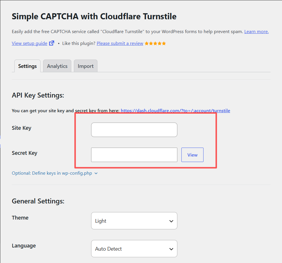 Cloudflare Turnstile 设置